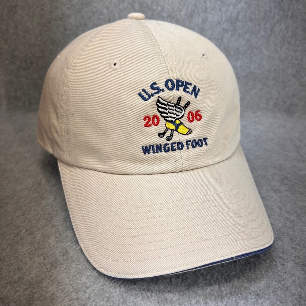 2006 U.S. Open Winged Foot Mens Khaki USGA Golf Hat Adjustable OSFA